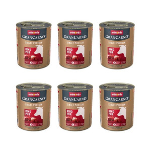 Pakiet Animonda GranCarno Single Protein Wołowina 6 x 800 g