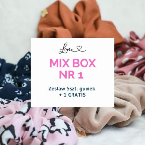 MIX BOX 1 - gumki do włosów 5+1 GRATIS - marka LONA