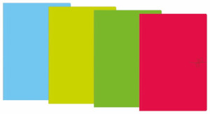 Teczka wiązana a4 + Fluo mix kolorów Interdruk TEWIFLUO