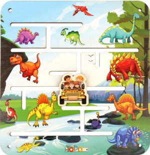 Dino LABIRYNT Dinozaury TABLICY MANIPULACYJNEJ V15
