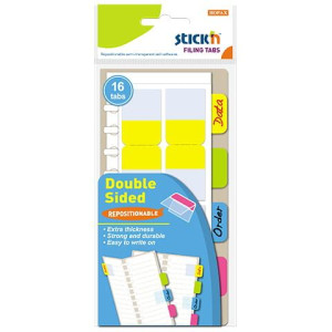 Zakładki Do Archiwiz. Dwustronne 25x72mm. 4 Kol. 26032 Hopax