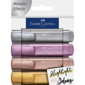 Zakreślacz 1546 Metaliczny Creativ Studio 4 Kolory Faber-castell