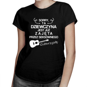 Ta dziewczyna jest zajęta przez gitarzystę koszulka dla niej
