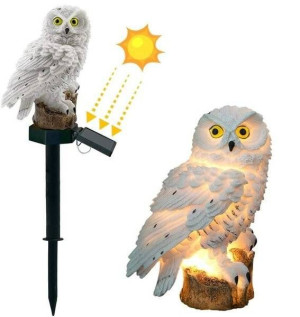 Lampa solarna sowa LED duża ogrodowa wodoodporna