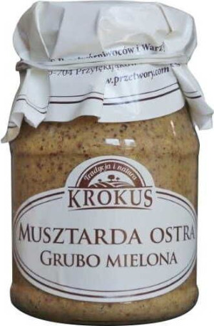 Musztarda ostra grubo mielona 180g KROKUS