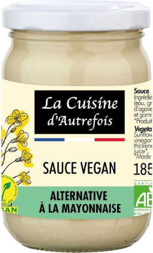 Majonez Wegański Bio 185 G - La Cuisine D Autrefois