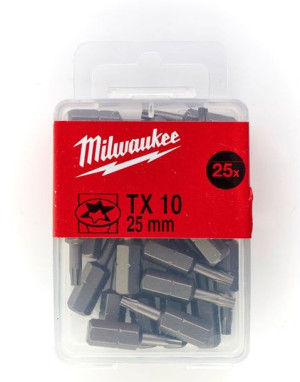 MILWAUKEE Końcówka bit wkretarki TX10x25mm 25szt