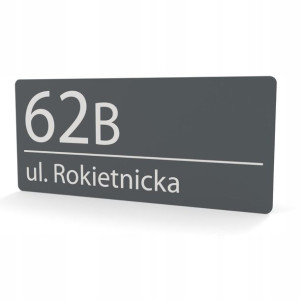 Tabliczka adresowa numer na dom numer domu - KOLORY 45x20 cm