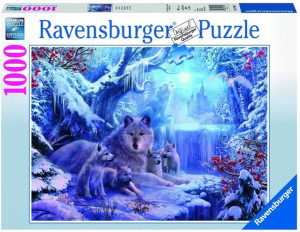 Puzzle 1000 Wilki Zimą