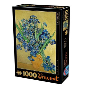 Puzzle 1000 Van Gogh, Irysy W Żółtym Wazonie