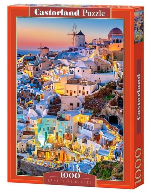 Puzzle 1000 Światła Santorini Castor