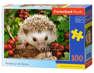 Puzzle 100 Hedgehog With Berries Castor