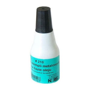 Tusz do stempli metalowych czarny 25ml 210 Noris