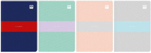 Brulion oprawa półtwarda A5 64 kartek w kratkę B&B Pastel Interdruk BRA564#