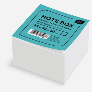 Kostka papierowa biała 85x85x50 mm nieklejona Interdruk KOSPAPNK5