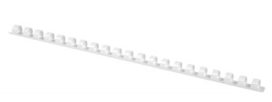 Grzbiety do bindowania OFFICE PRODUCTS, A4, 12mm (95 kartek), 100 szt., bia