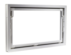 Aco Okno Gospodarcze Uchylne 80x50 Białe Pvc