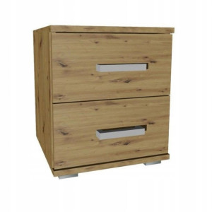 Stolik nocny SEMI 40 cm szuflady dąb artisan SI-K
