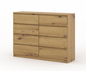 Komoda MAJA S8 140 cm szafka szuflady dąb artisan