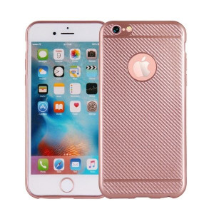 Etui Carbon Fiber Huawei Y6 2018 różowo- złoty/rose gold