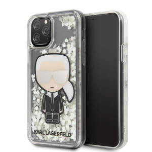 Etui  Karl Lagerfeld do iPhone 11 Pro Ikonik Glitter Glow in the dark