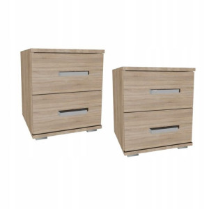 2x szafka nocna SEMI 40cm z szufladami sonoma SI-B