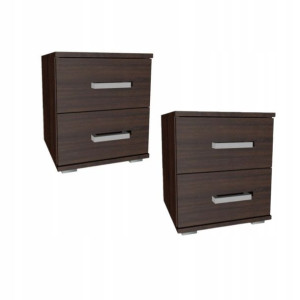 2x szafka nocna SEMI 40cm z szufladami wenge SI-C