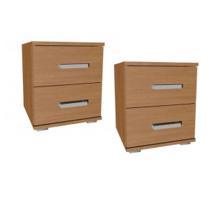 2x szafka nocna SEMI 40cm z szufladami olcha SI-F