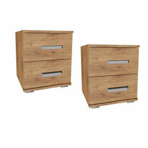 2x stolik nocny SEMI 40 szuflady dąb lancelot SI-I