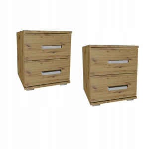 2x stolik nocny SEMI 40 szuflady dąb artisan SI-K