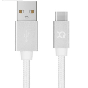 Xqisit kabel Cotton USB C 3.0 biały /whiet 1.8m 27748