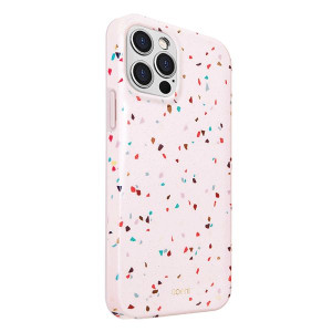 UNIQ etui Coehl Terrazzo iPhone 12/12 Pro 6,1" różowy/blush pink