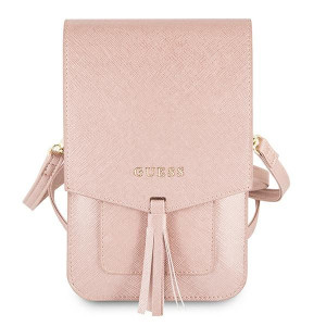 Guess Torebka różowy/pink Saffiano
