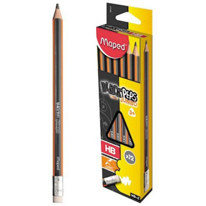 Ołówek z gumką blackpeps jumbo hb Maped 854721