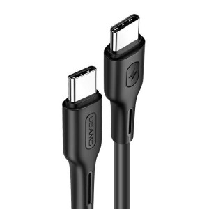 USAMS Kabel U43 USB-C na USB-C 100W PD Fast Charge 5A 1.2m czarny/black SJ4