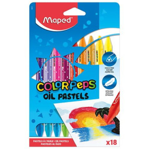 Kredki Colorpeps Pastele Olejne 18 Szt Pud. Z Zaw. 864011 Maped