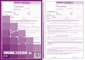 Druk Umowa zlecenie A4 1+1