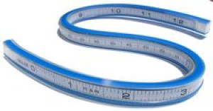 Leniar Krzywik Giętki 30cm podziałka mm/cal