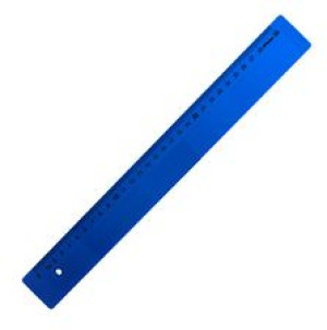 Leniar Linijka kolorowa 30cm niebieski plastil
