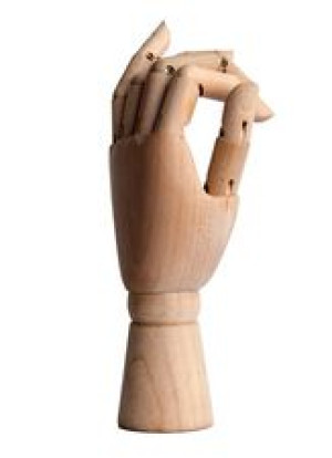 Leniar Model dłoni drewniany 30 cm lewa