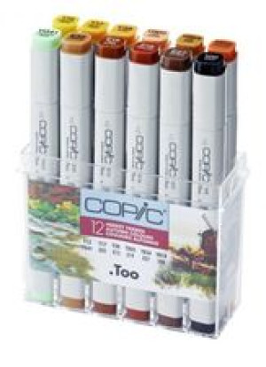 COPIC Classic Kolory Jesieni Markery zest 12 szt