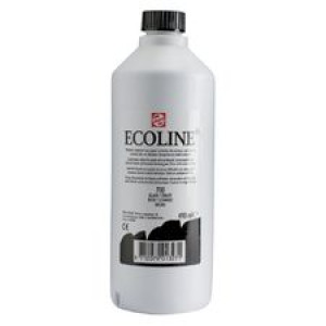Talens Ecoline farba akwarel płyn 490ml 700 Black