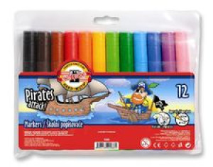 Koh i noor Flamastry Jumbo 2,5mm 12 kolor
