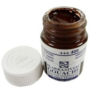 Talens Gouache Extra Fine Farba 50ml 409 BurntUmbe