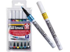 Sakura Pen-Touch Fine Markery 1mm 6 kol