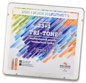 KIN kredki tri-tone trójkolorow 23 kol 3444