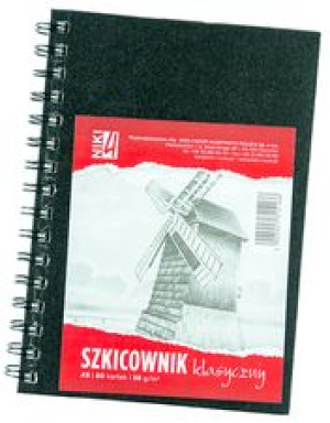 szkicownik klasycznyA5 98 g 80 kartek