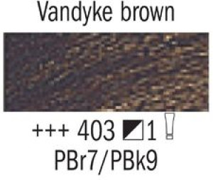 Talens Van Gogh farba olejna 15ml 403 Va Dyk Brown