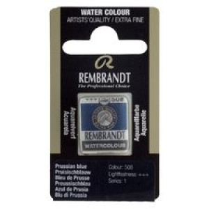 Talens Rembrandt farba Water Half Pan 508 pr blue
