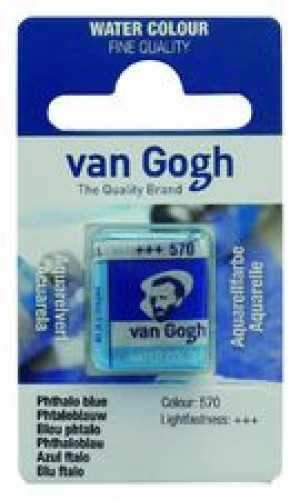 Talens Van Gogh Aquarel Farba kostki 570 Phth Blue